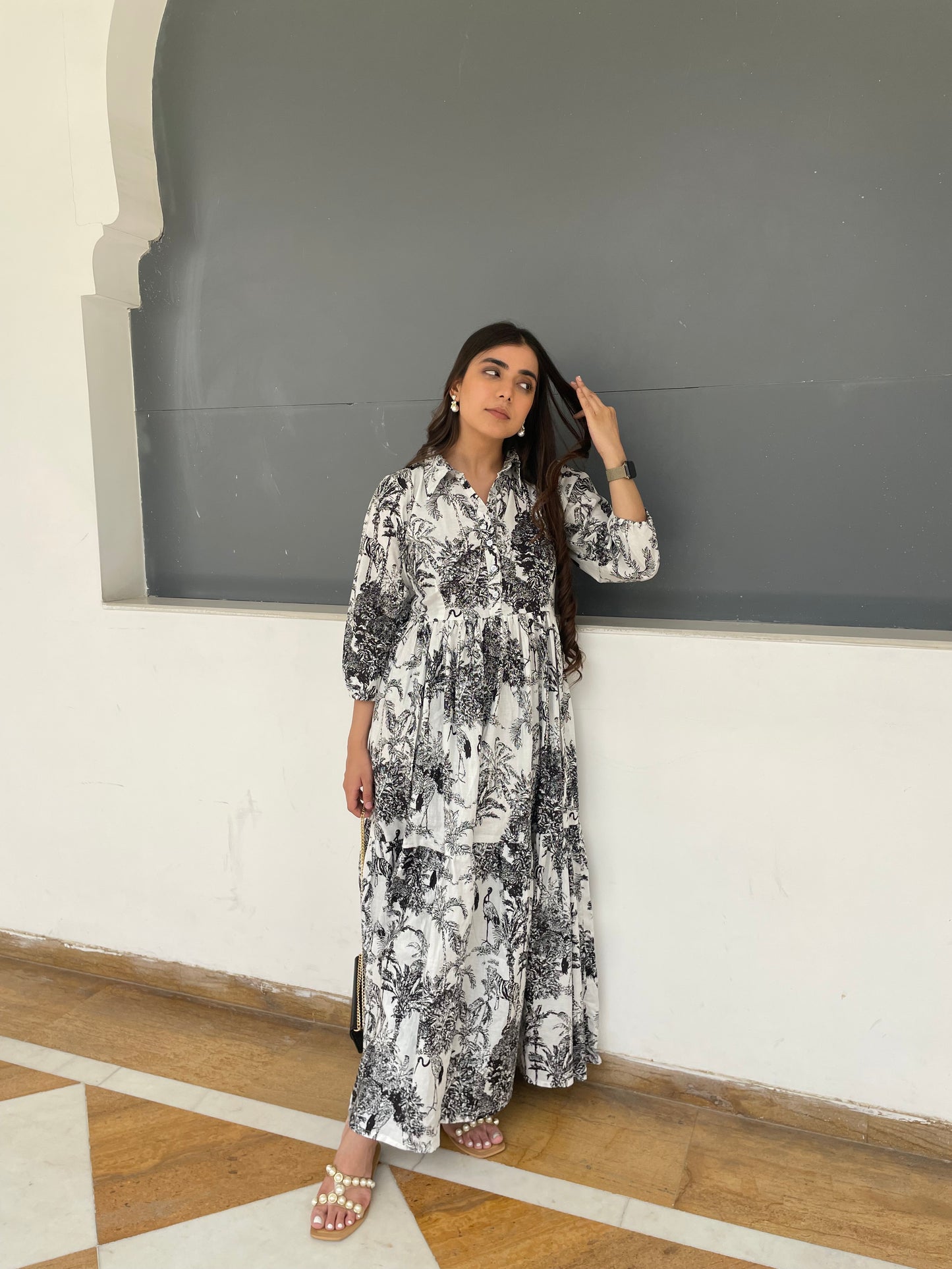 Jungle print dress