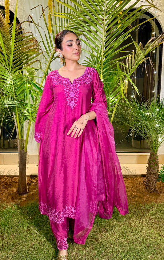 Gulrang Chanderi Suit