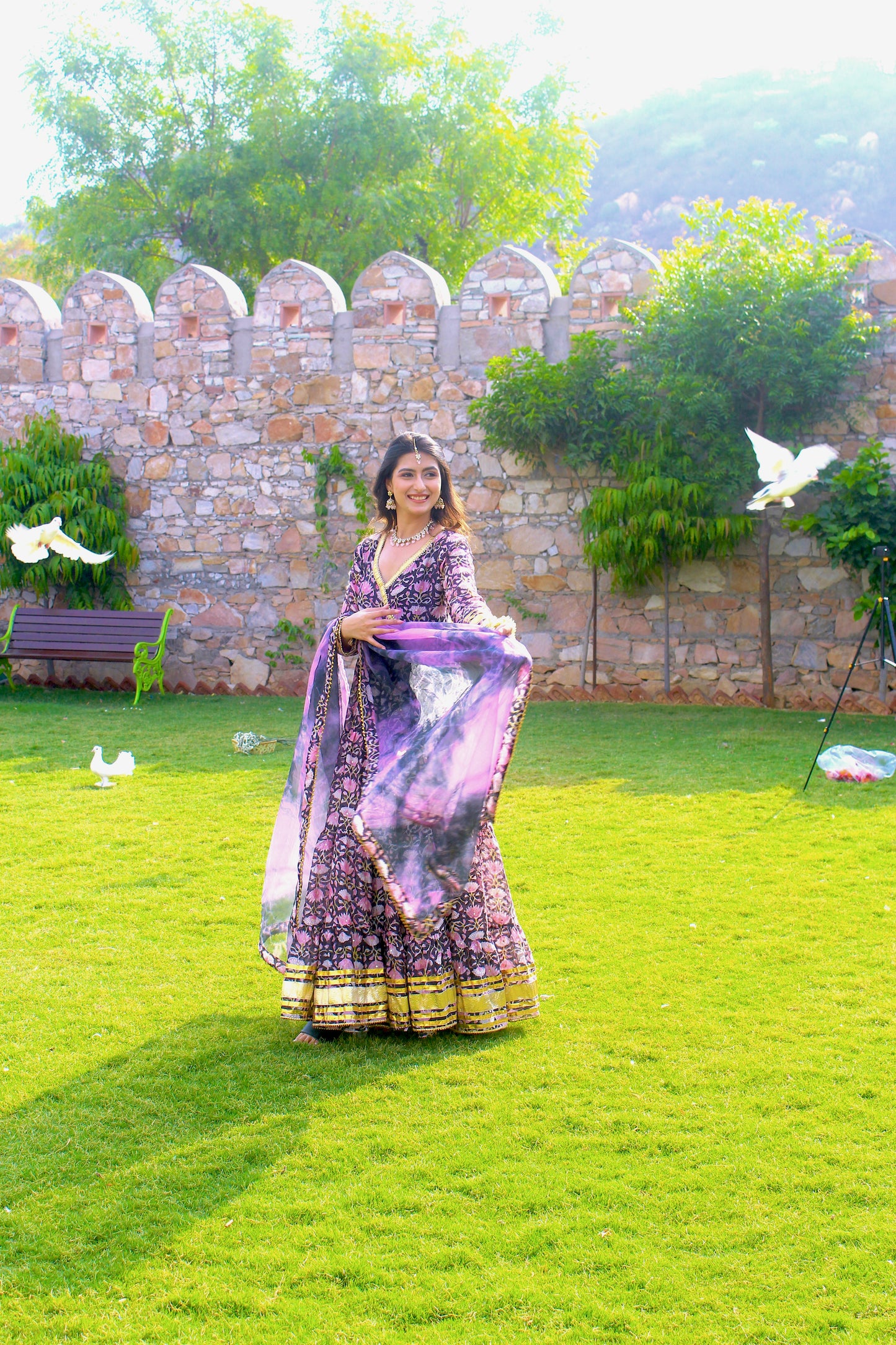 Noor Angrakha Anarkali Set
