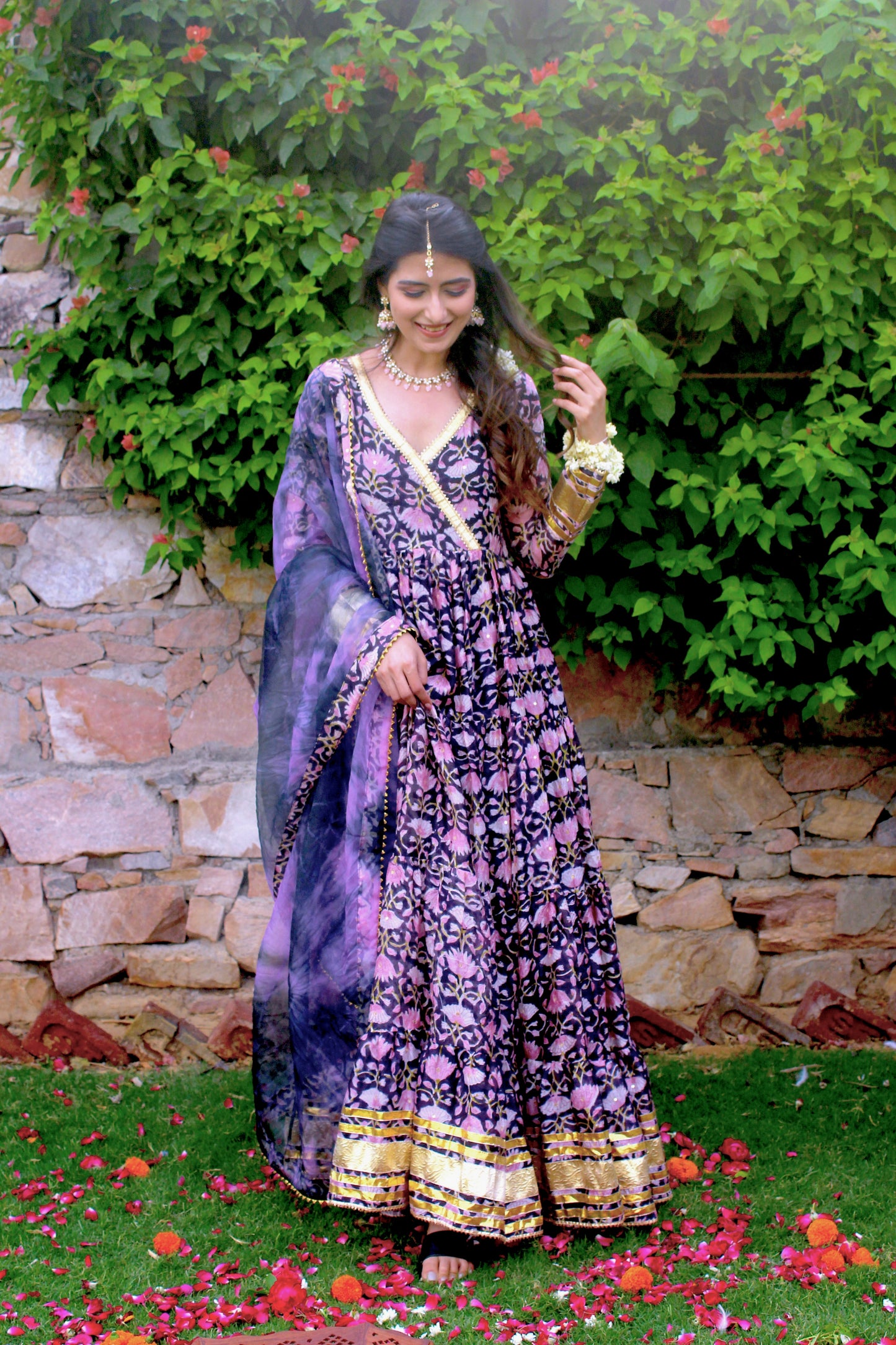 Noor Angrakha Anarkali Set