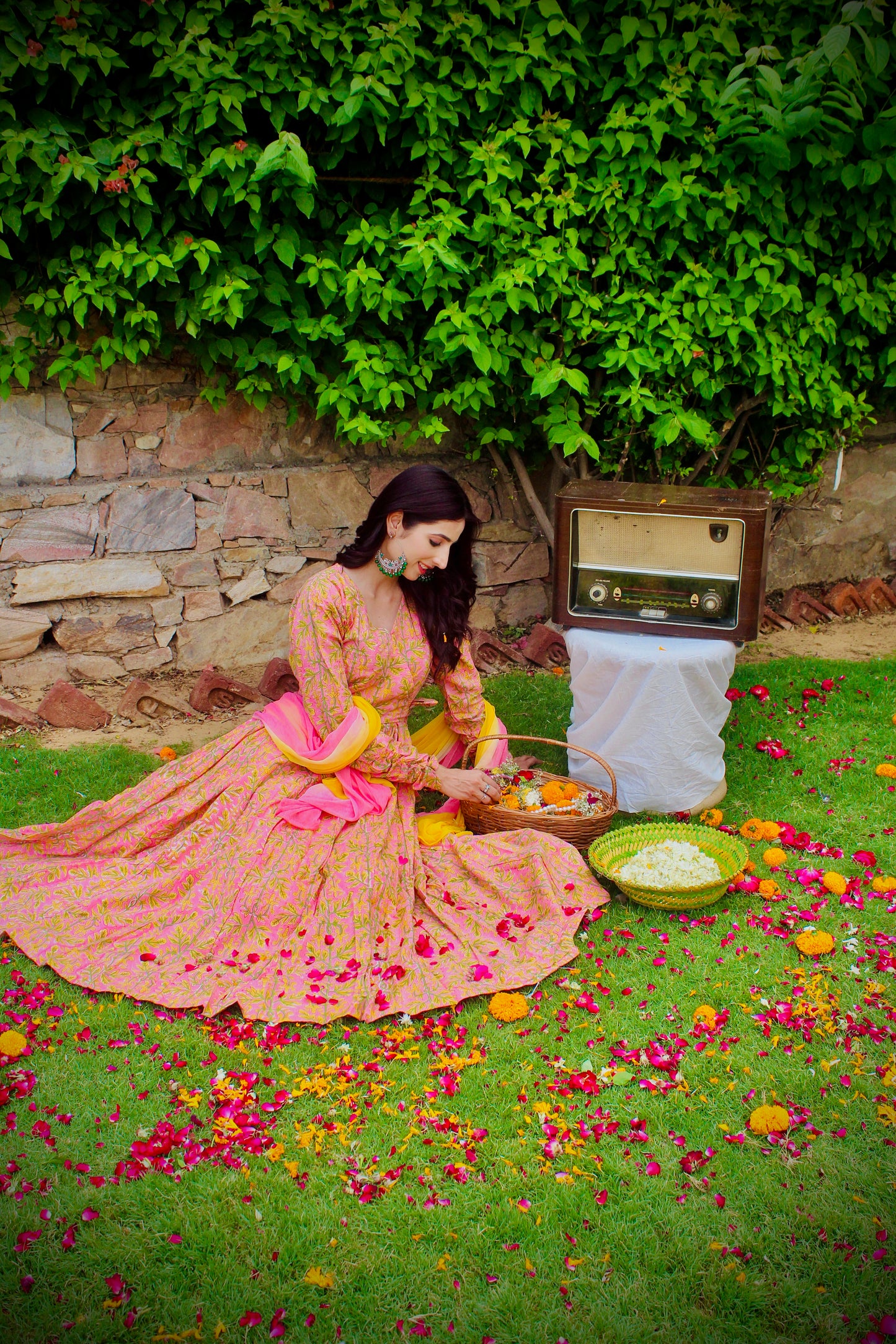 Phoolkari Bliss Anarkali Set