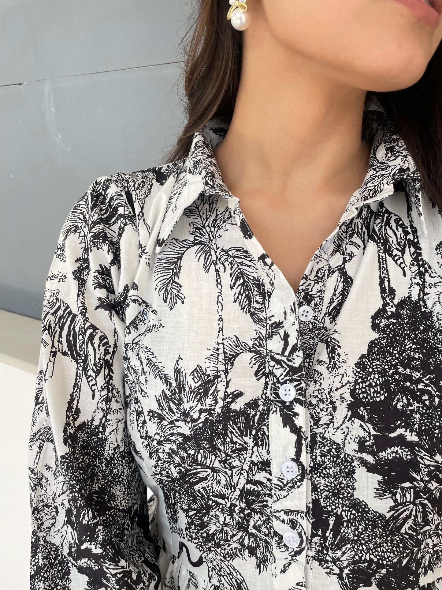 Jungle print dress