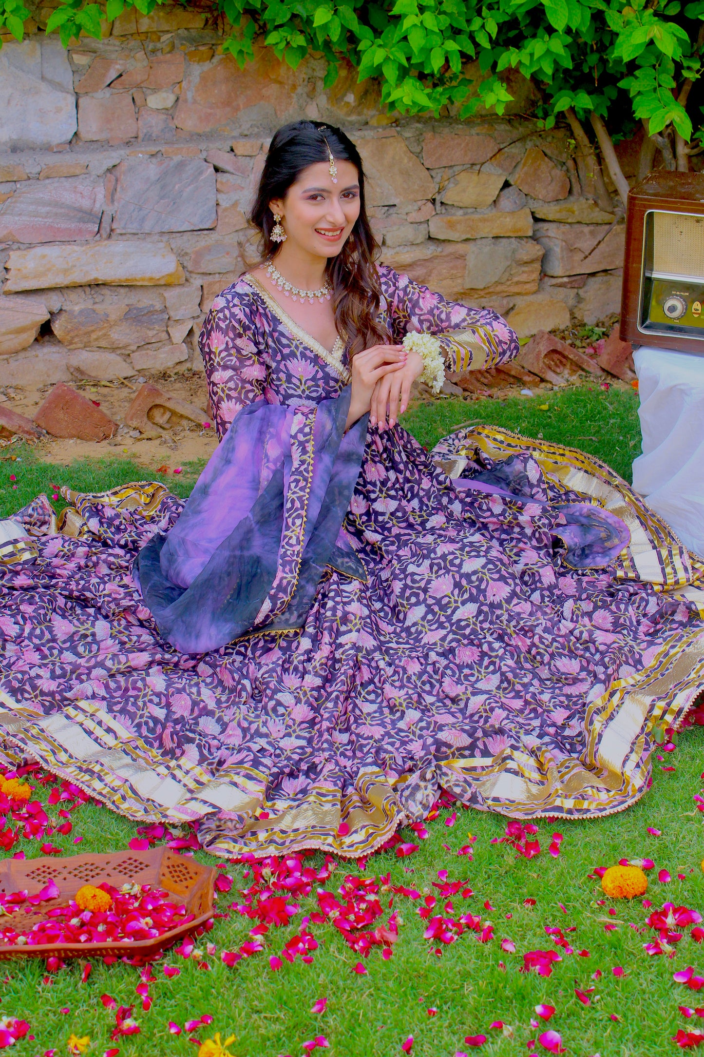 Noor Angrakha Anarkali Set