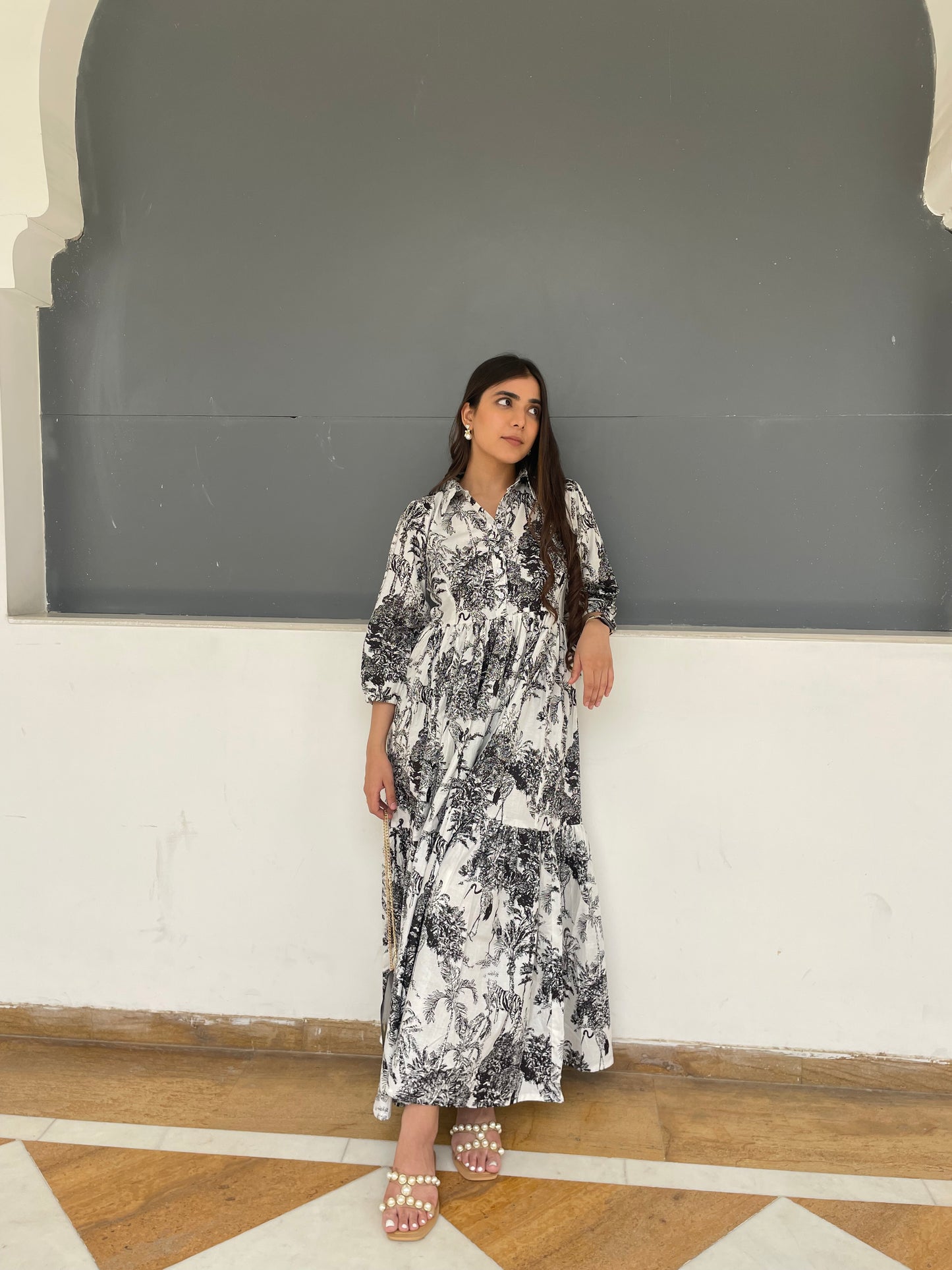 Jungle print dress