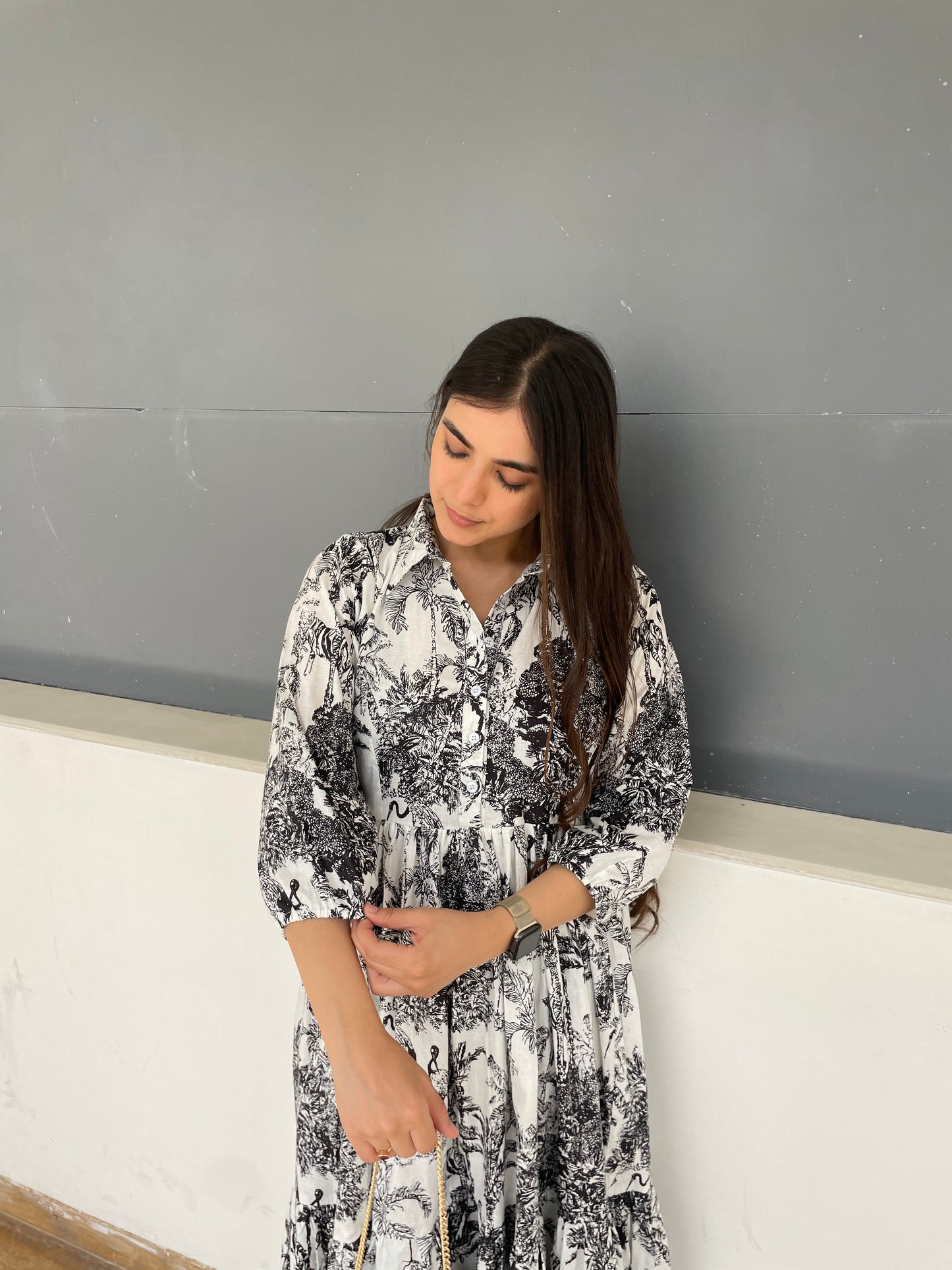 Jungle print dress