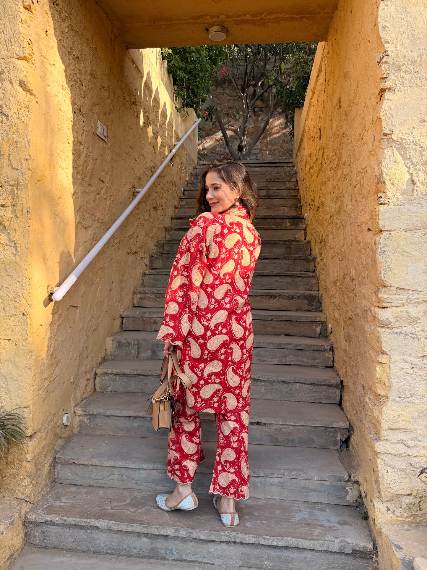 Zara Red Paisley