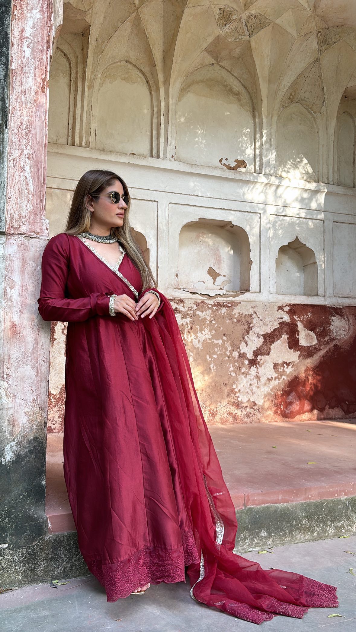 Leena bhushan Anarkali set