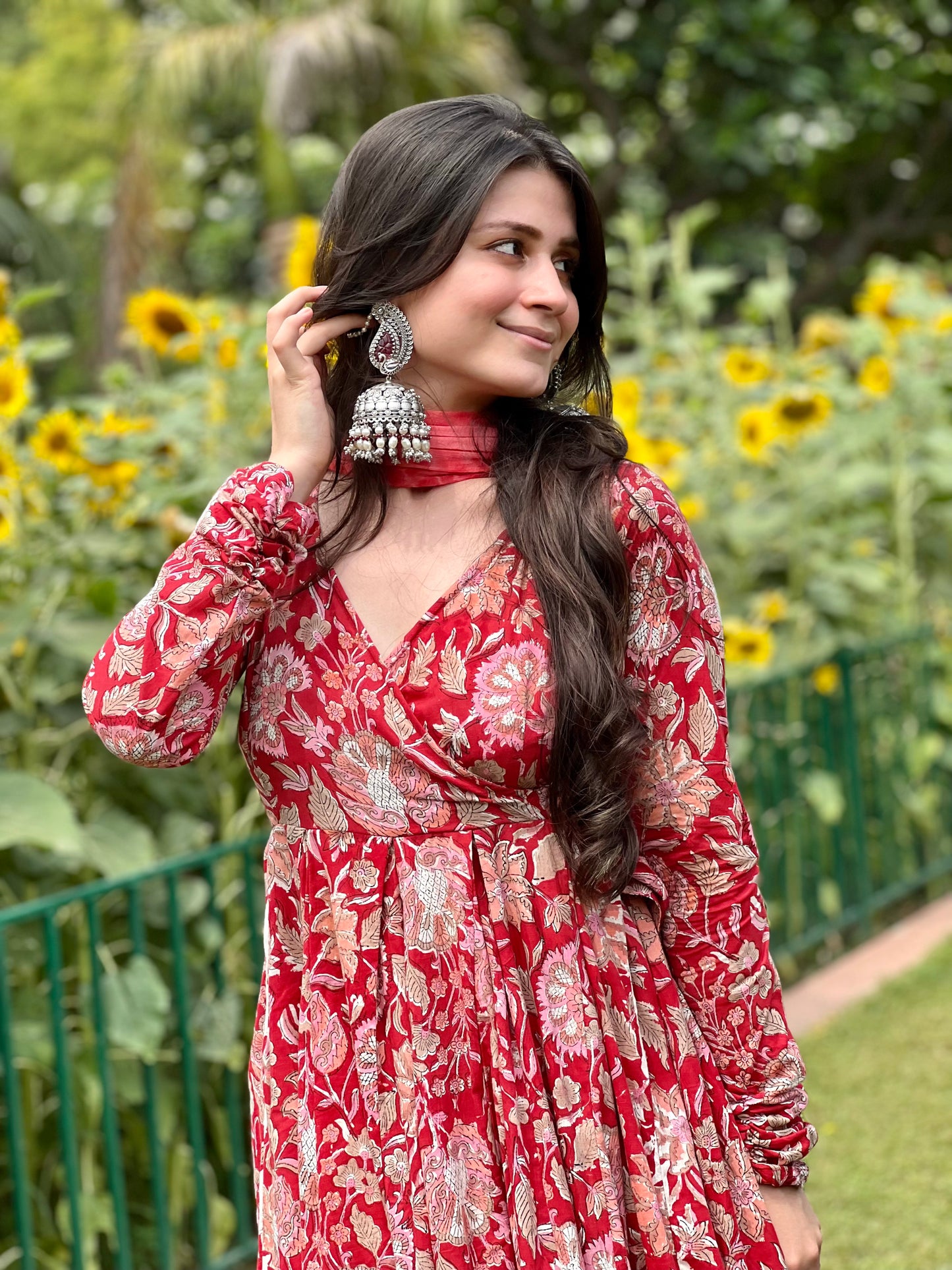 Tulip Anarkali set