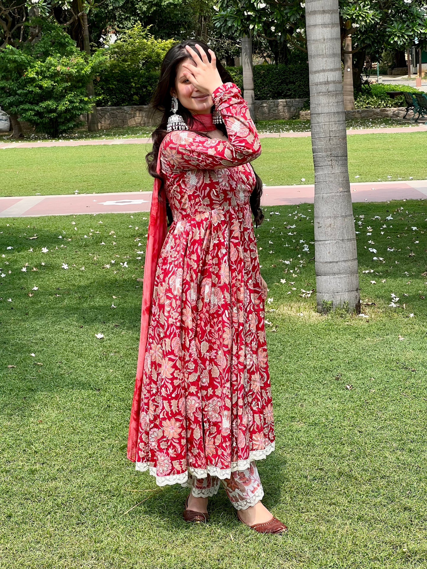 Tulip Anarkali set