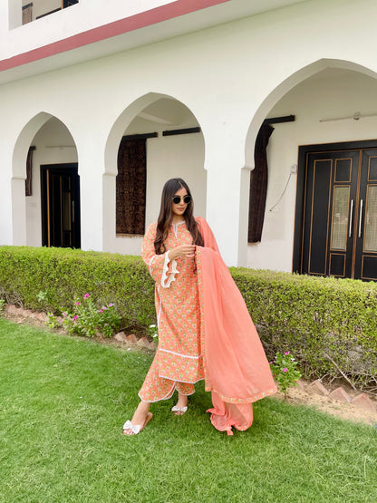 Orange suit set