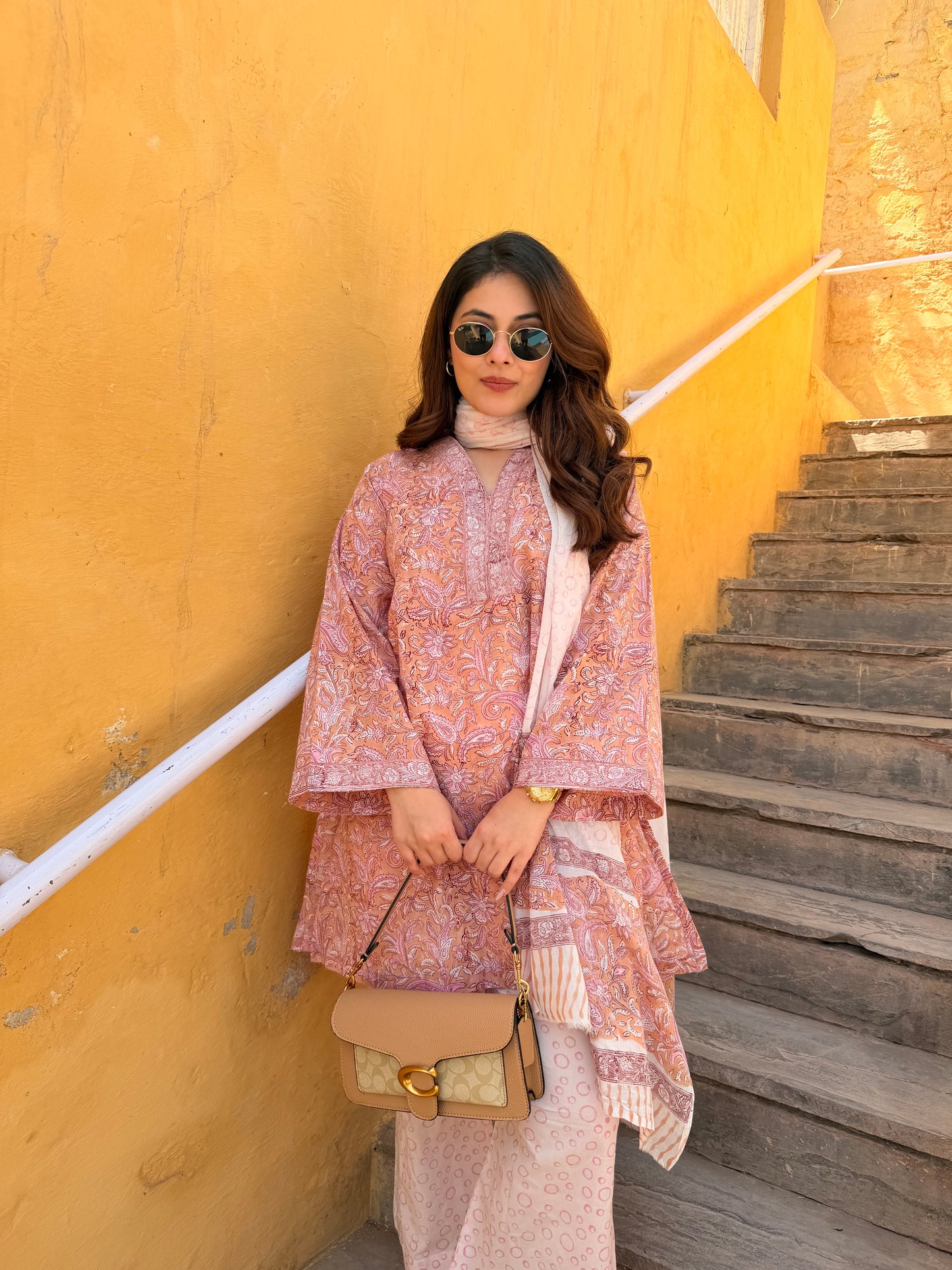Oshin peach cordset