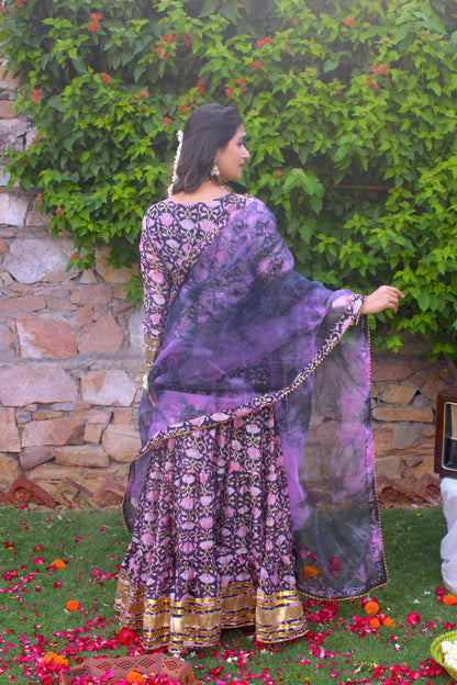 Noor Angrakha Anarkali Set