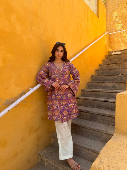 purple angrakha cordset