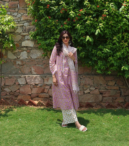 Seher lilac suit set