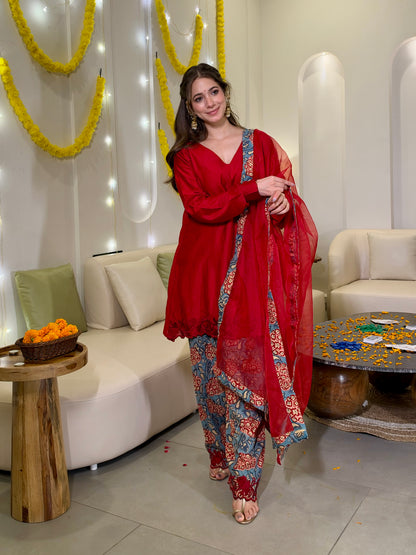 Neer red blue farshi set