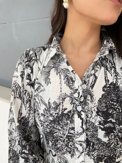 Jungle print dress