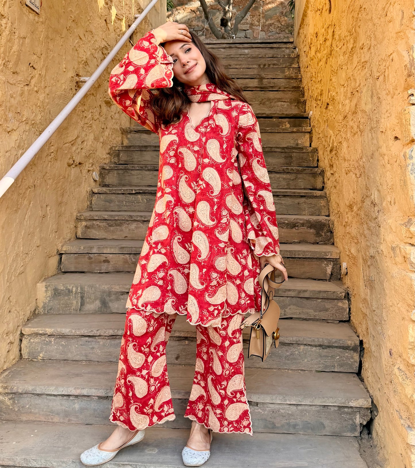 Zara Red Paisley