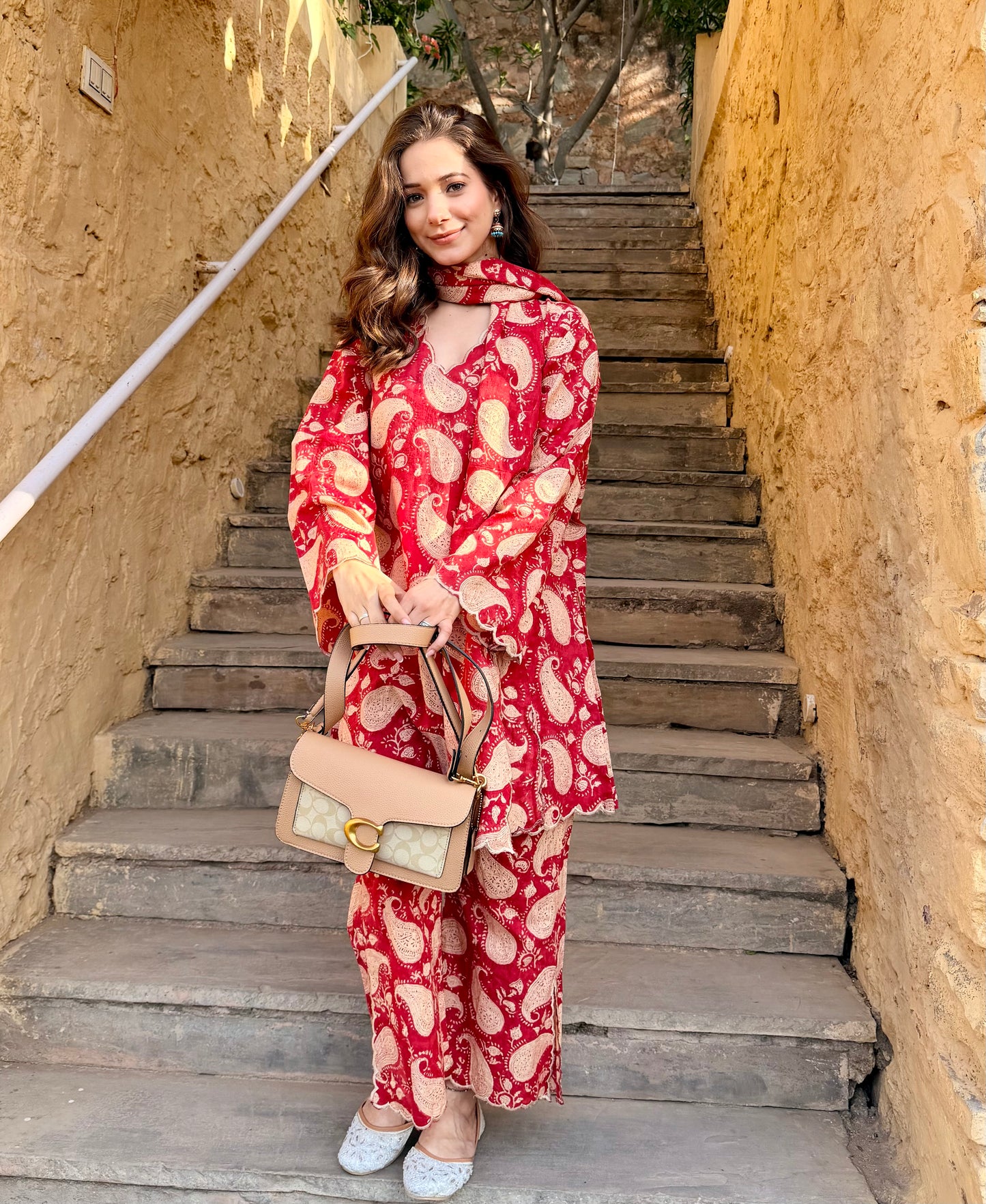 Zara Red Paisley