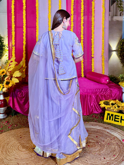 Baisaa lavender lehenga set