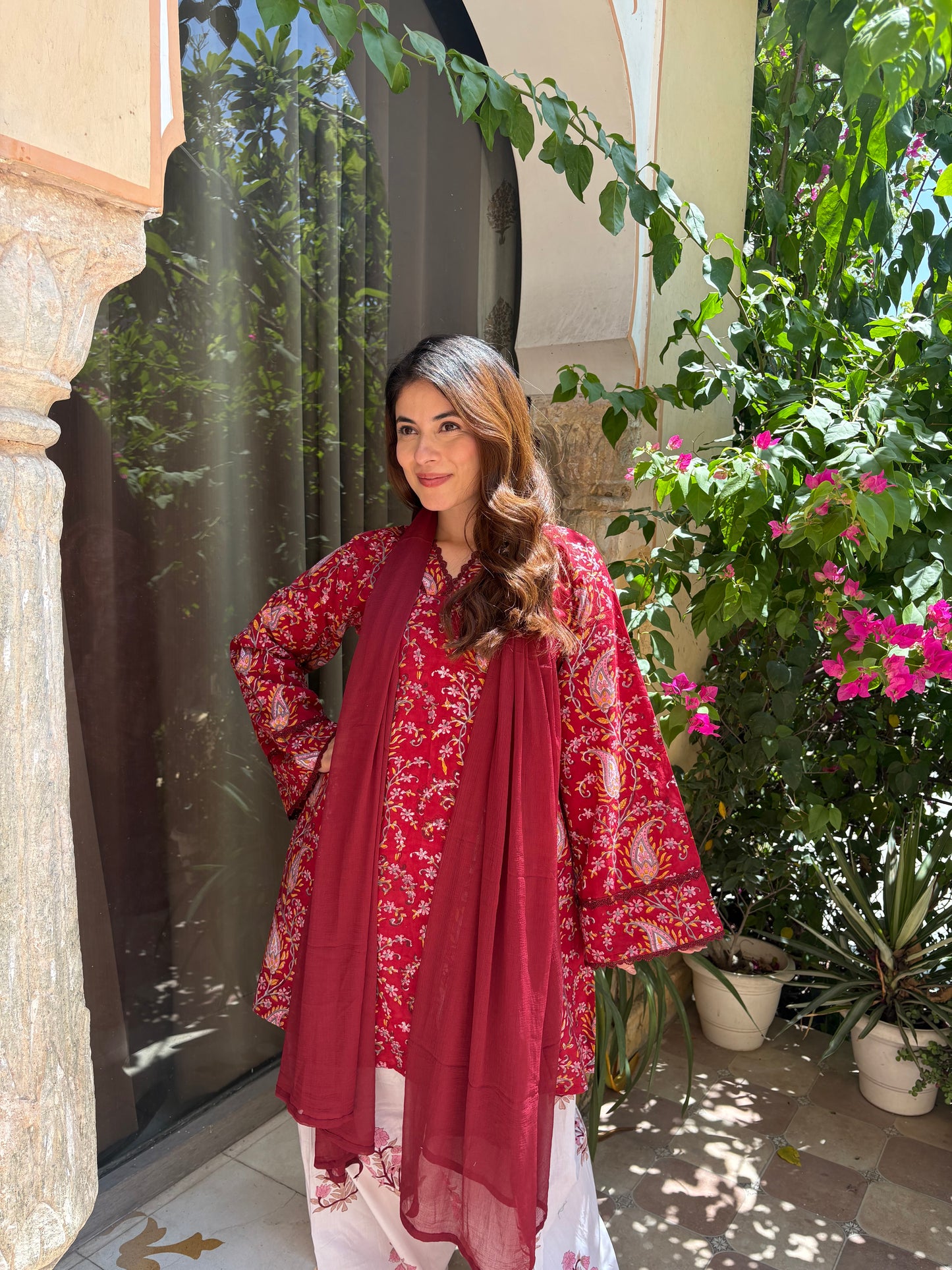 aarzu red farshi set