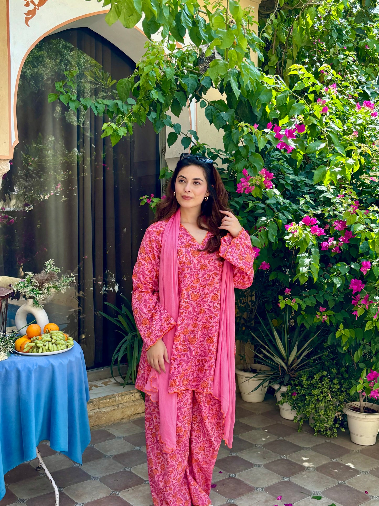 Hairat Pink Farshi Set