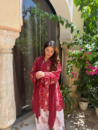 aarzu red farshi set