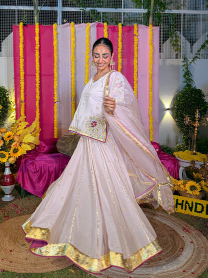 Baisa pink lehenga set