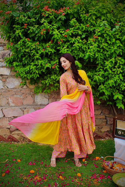 Phoolkari Bliss Anarkali Set