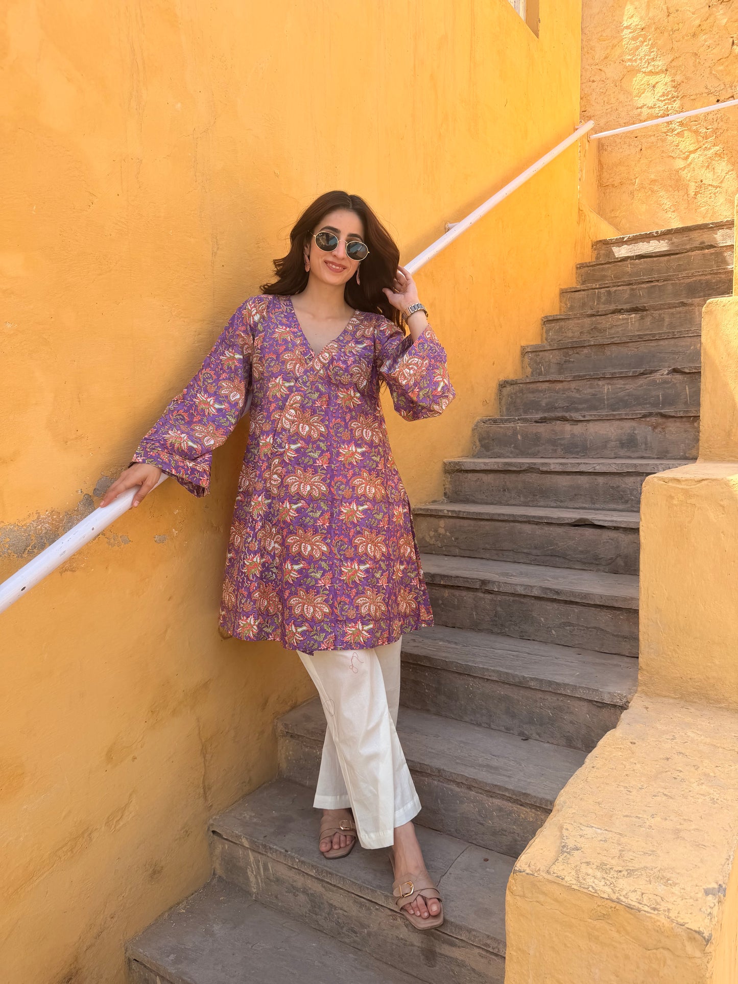 purple angrakha cordset