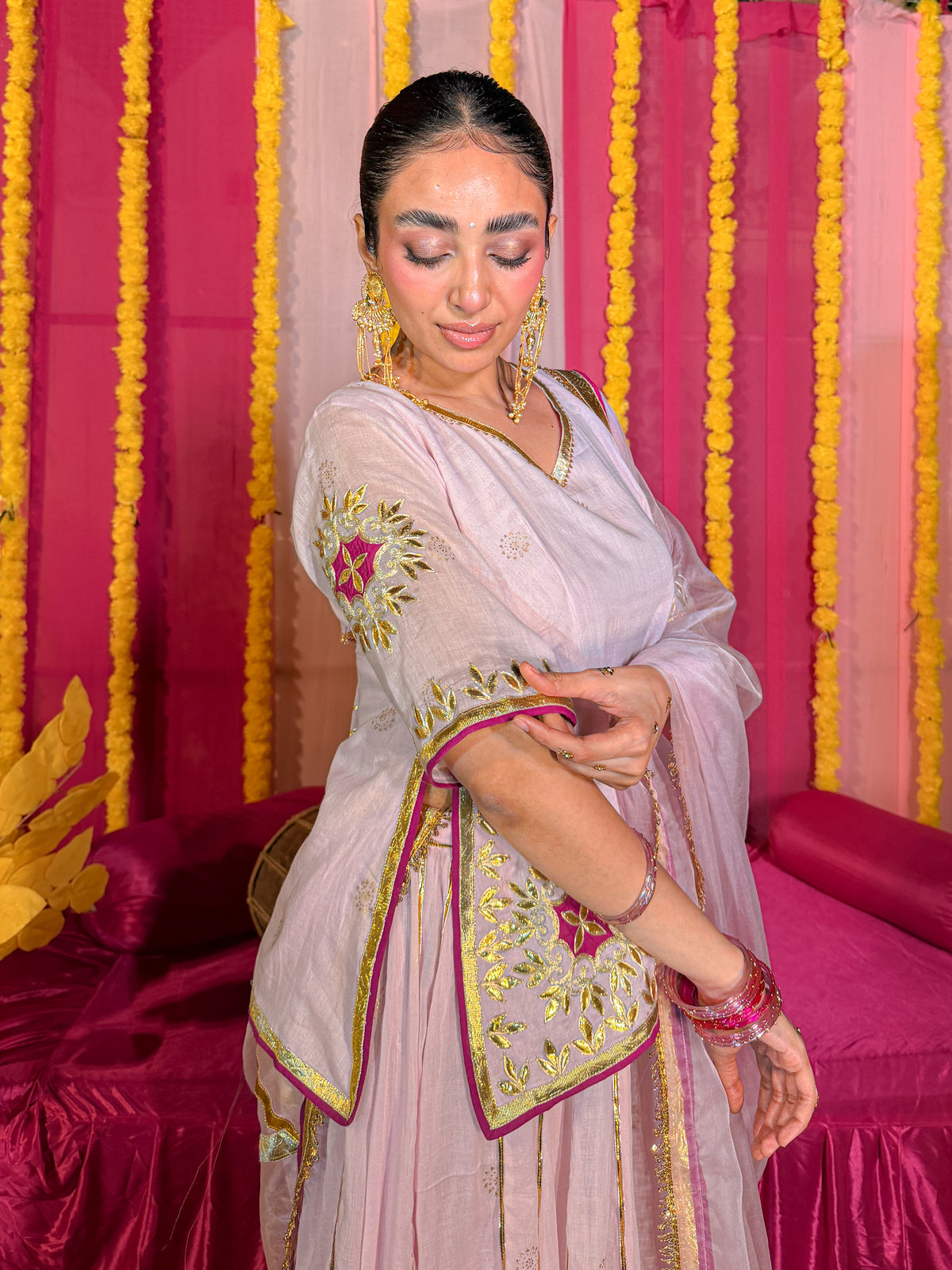 Baisa pink lehenga set