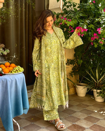 Alia Green Suit Set