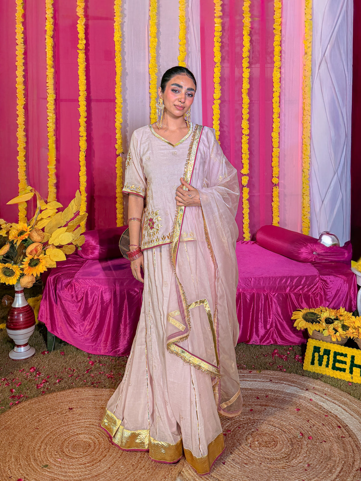 Baisa pink lehenga set