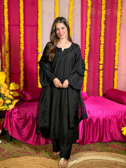 Haaya chanderi suit set