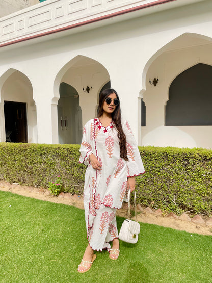 Mughal peach cordset