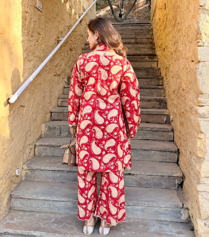 Zara Red Paisley