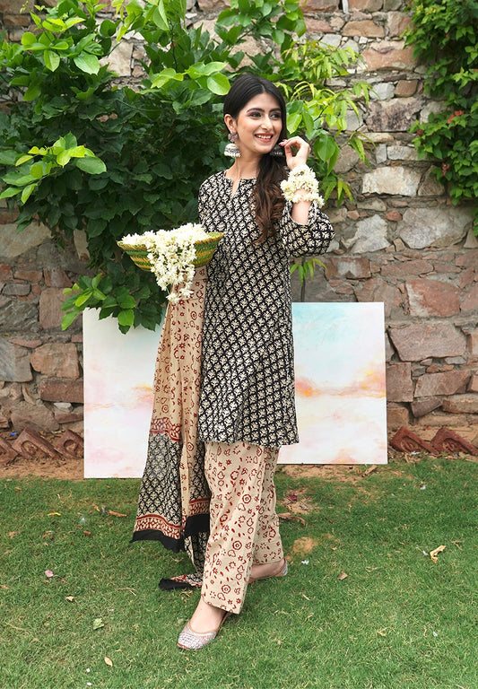 Zehra Kalamkari Suit Set