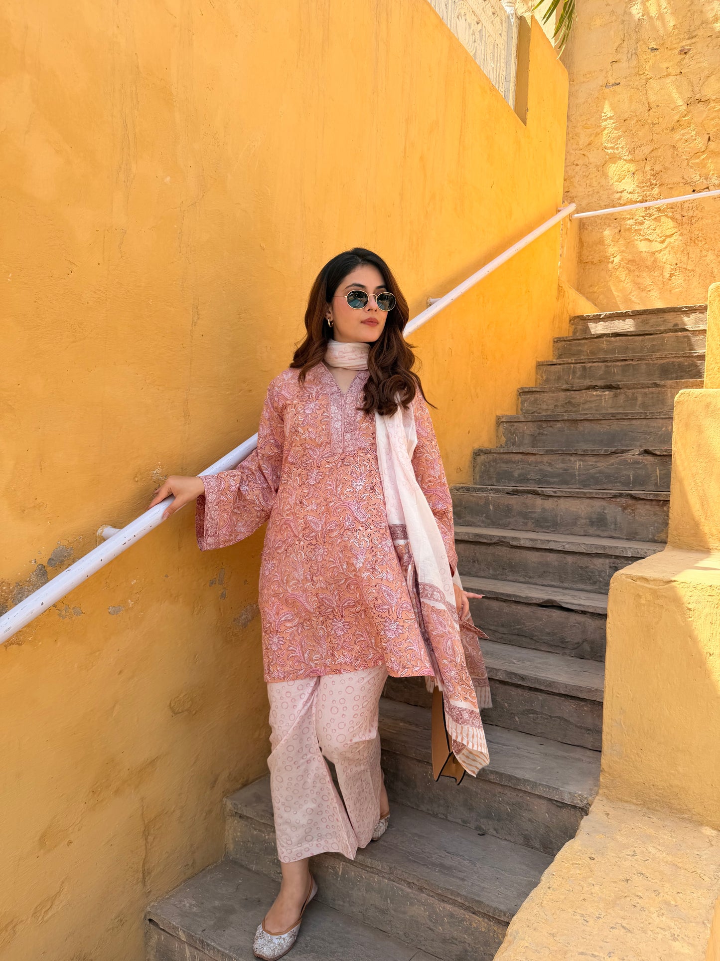 Oshin peach cordset