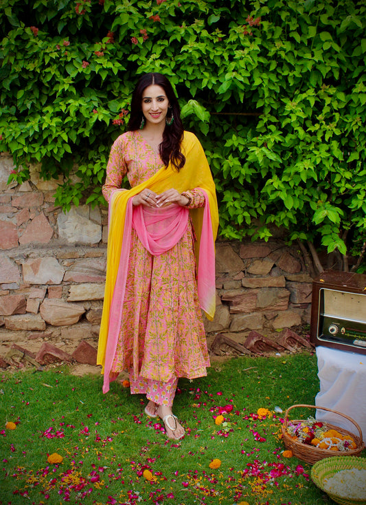 Phoolkari Bliss Anarkali Set