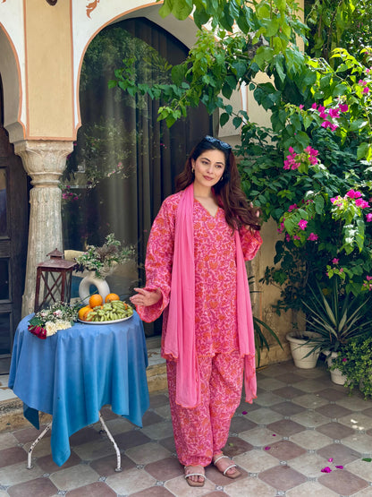 Hairat Pink Farshi Set
