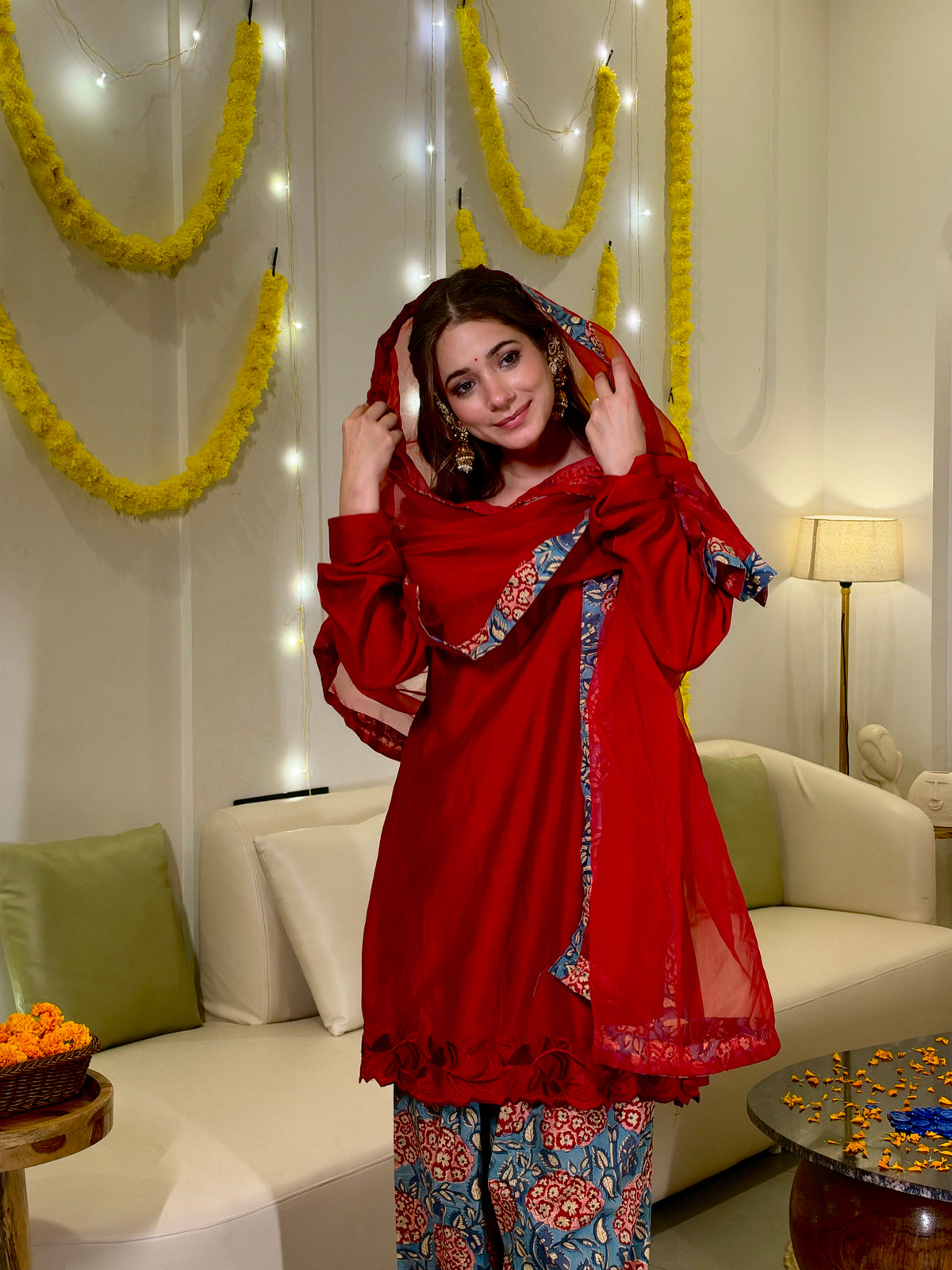 Neer red blue farshi set