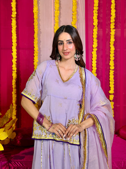 Baisaa lavender lehenga set