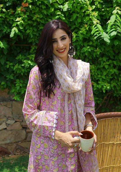 Seher lilac suit set
