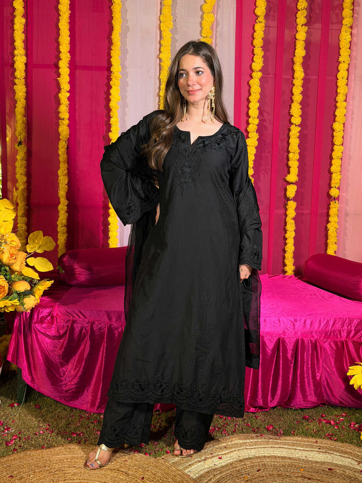 Haaya chanderi suit set