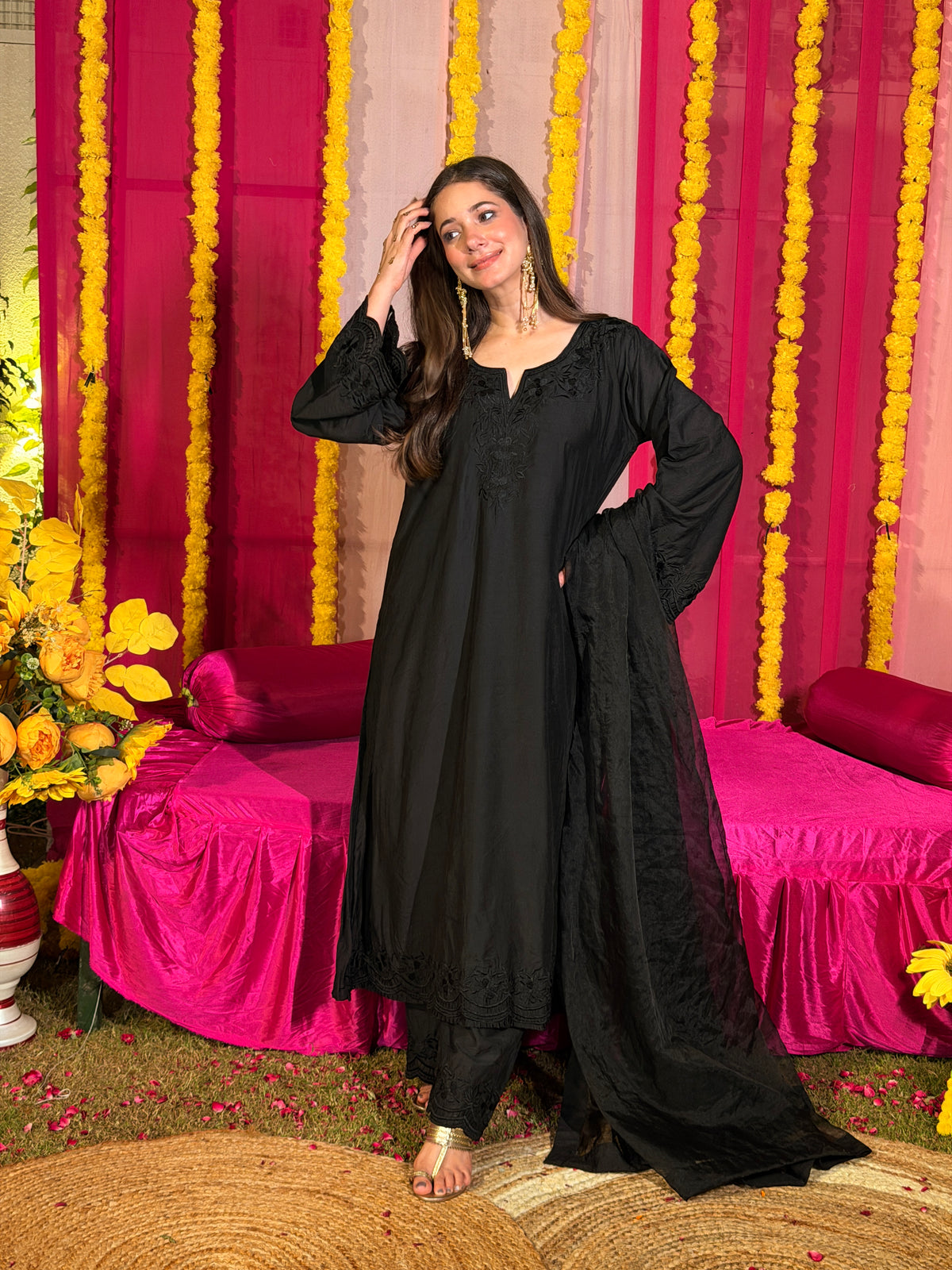 Haaya chanderi suit set