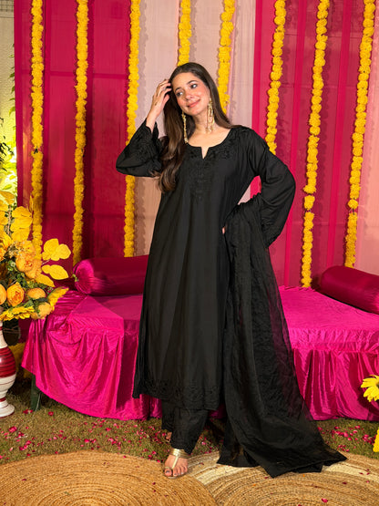 Haaya chanderi suit set