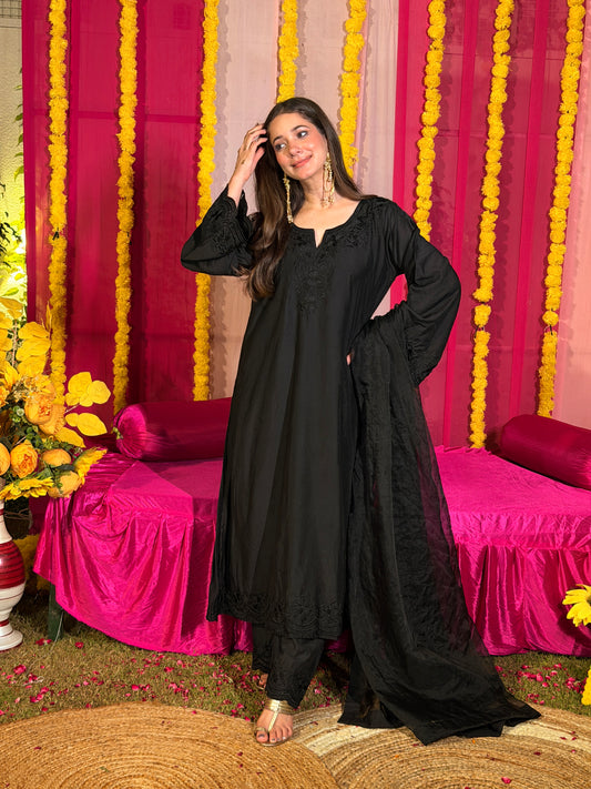 Haaya chanderi suit set