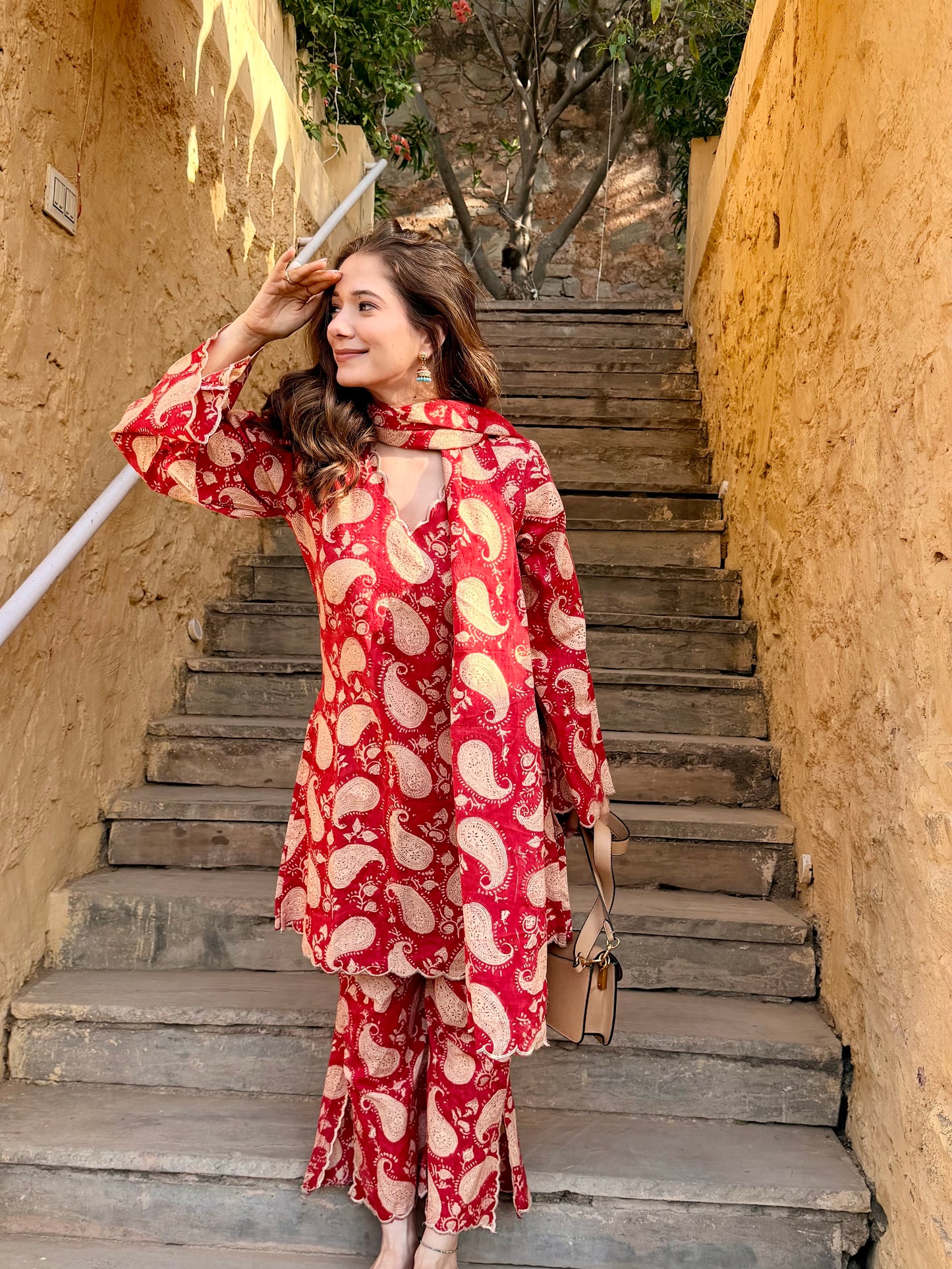 Zara Red Paisley