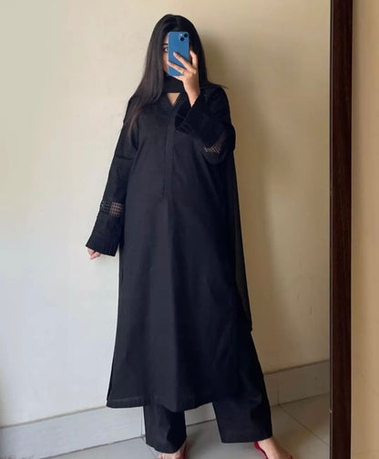 Black Pakistani styled suit