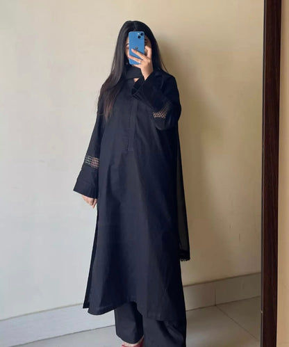 Black Pakistani styled suit