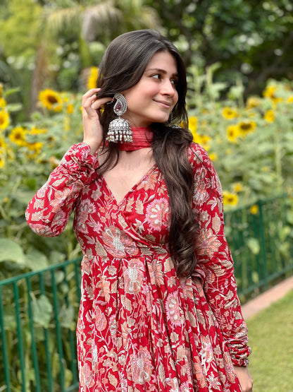 Tulip Anarkali set